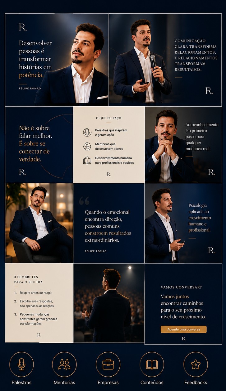 Rebranding de marca pessoal — conteúdo